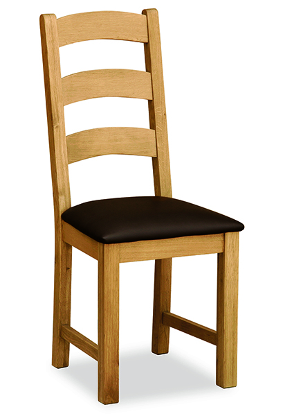 Salisbury Ladder Dining Chair with PU Seat