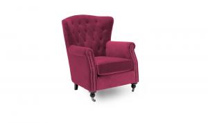 Darby Wingback Chair Berry
