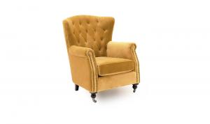 Darby Wingback Chair Mustard