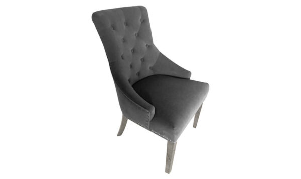 Estela Knockerback Dining Chair Grey