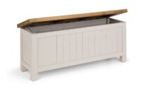 Aspen Grey Wash Storage Bench
