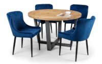 Luxe Blue Dining Chair