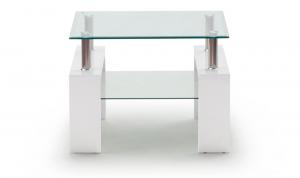 Calico Lamp Table White