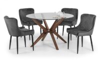 Luxe Grey Dining Chair