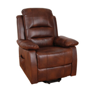 Lincoln Two Tone Brown Lift & Tilt Recliner