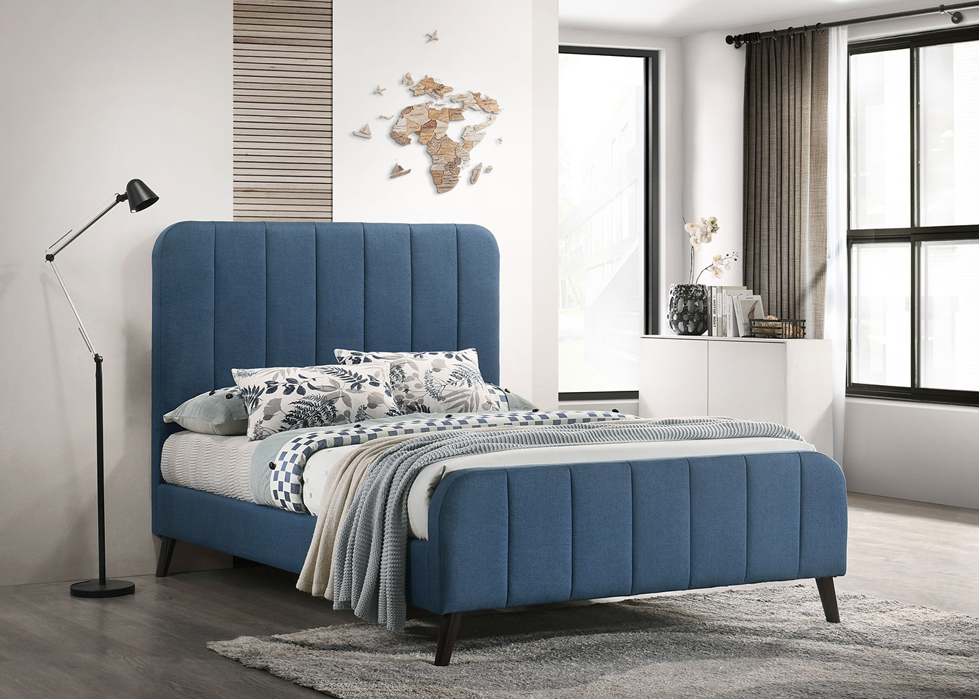 Marcel Blue 5' Bed