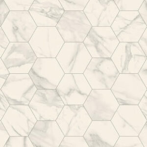Townhouse Marble Bianco Hexagon Grey