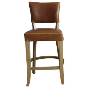 Duke Bar Chair Brown Leather