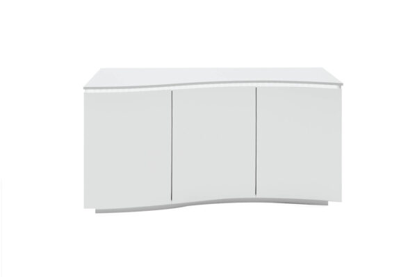 Lazzaro White Sideboard With LED Lights