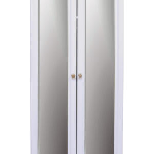 Avoca White 2 Door Wardrobe with Mirrors