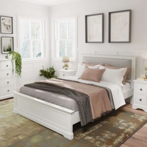 Nora White 4'6'' Bed