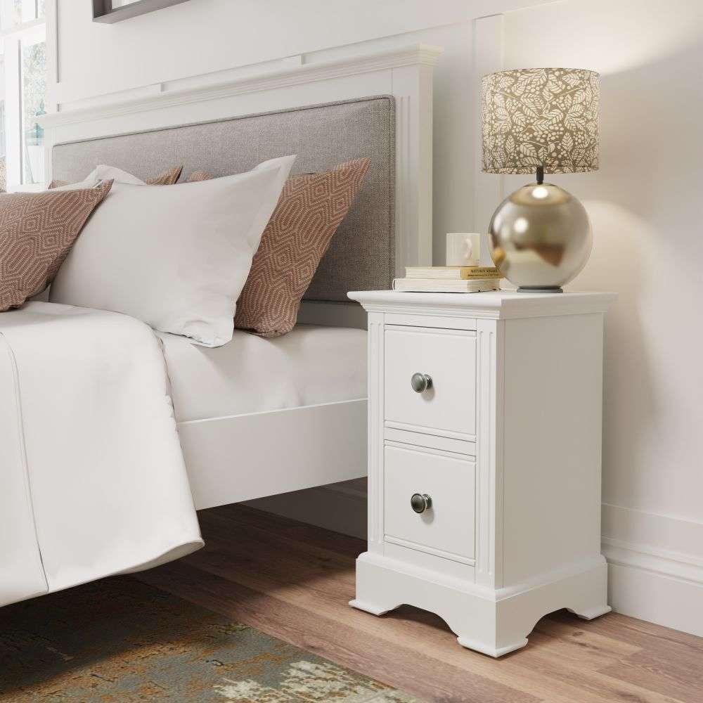 Nora White Small Bedside