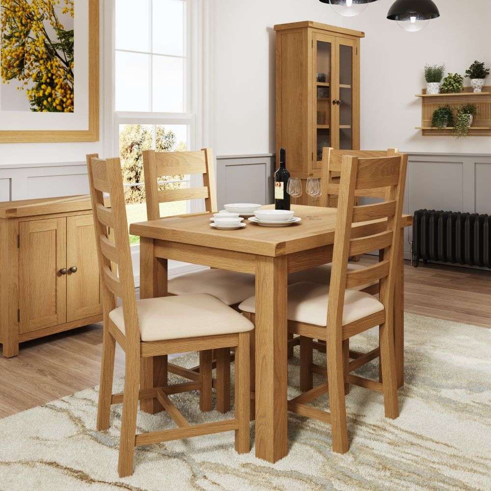 Conny Oak Dining 1.0M Butterfly Extending Table