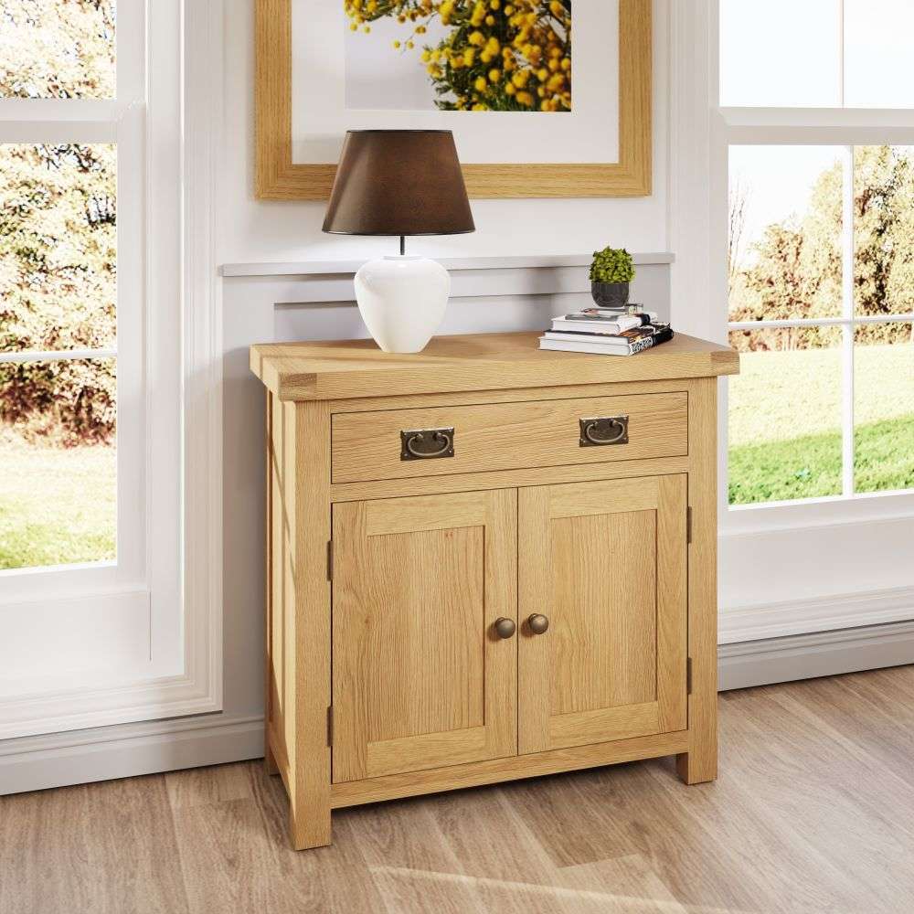 Conny Oak Dining Small 2 Door 1 Drawer Sideboard