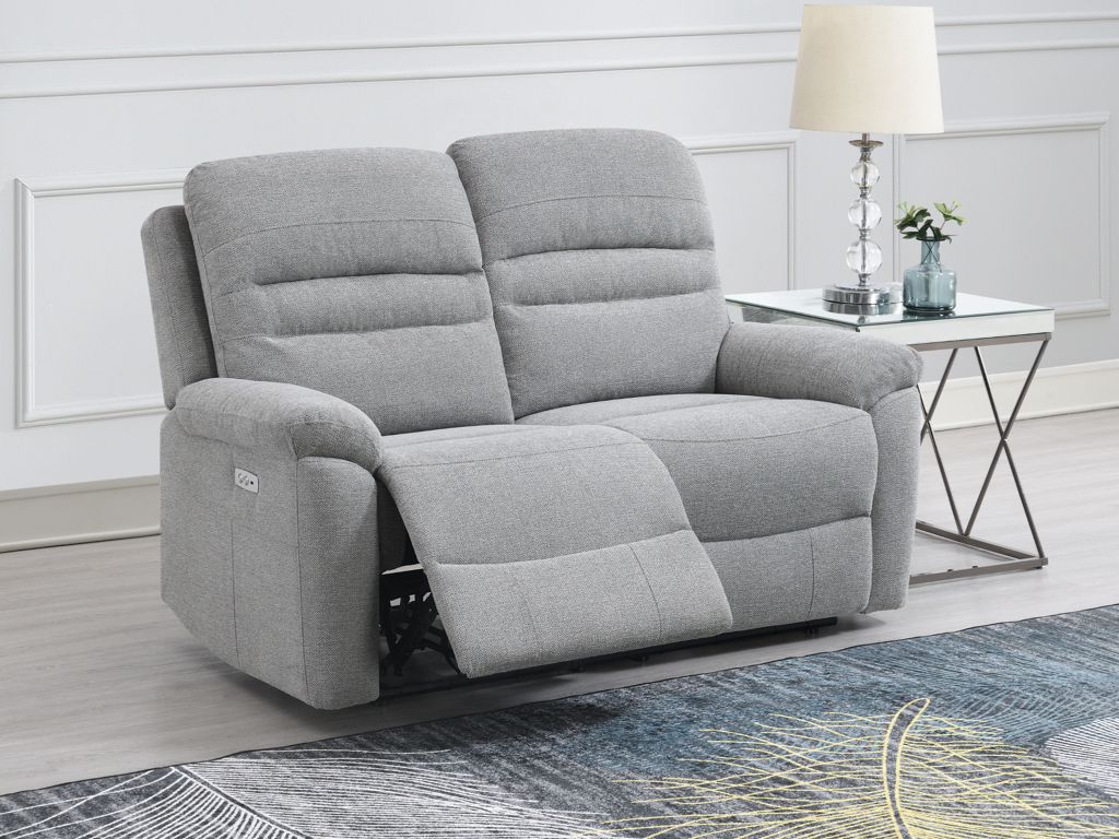 Belford 2 seater electric sofa in grey