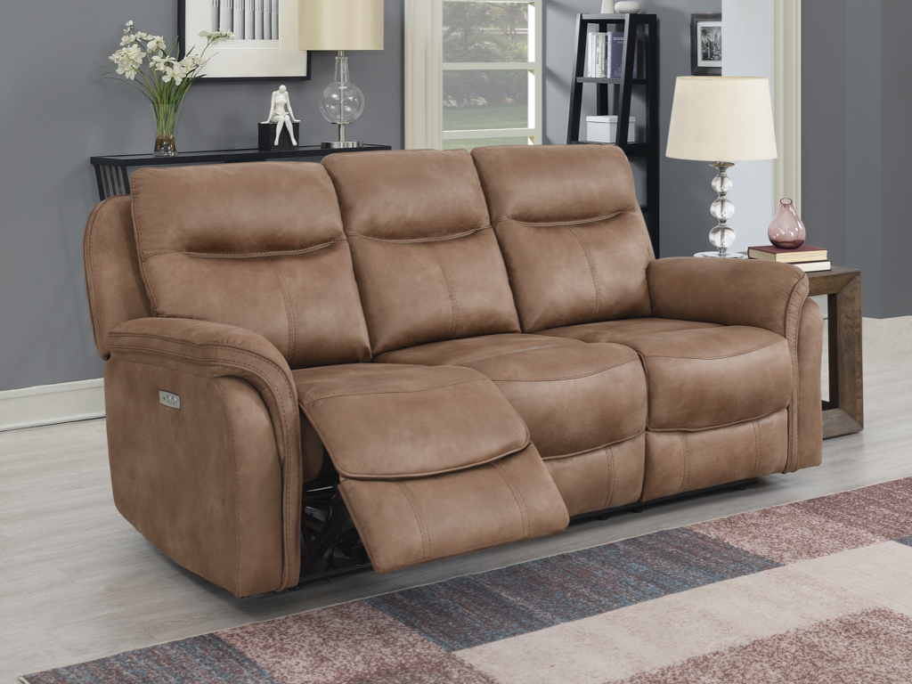 Claremont 3 seater electric sofa in sahara