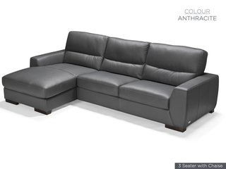 Nuova 3 Seater with Chaise LHF in Anthracite