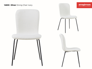 Oliver Dining Chair KD in Ivory