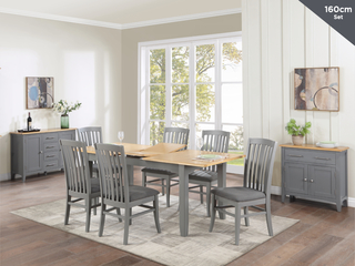 Rossmore Painted 160cm Butterfly Extension Dining Set