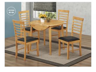 Hanover Round Dropleaf Dining Set with 4 Chairs