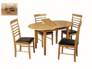 Hanover Oval Butterfly Dining Set with 4 Chairs