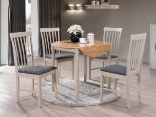 Altona Round Drop Leaf Dining Set with 4 Chairs