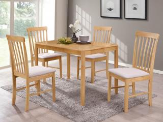 Cologne 1x4 Dining Set with 4 Chairs
