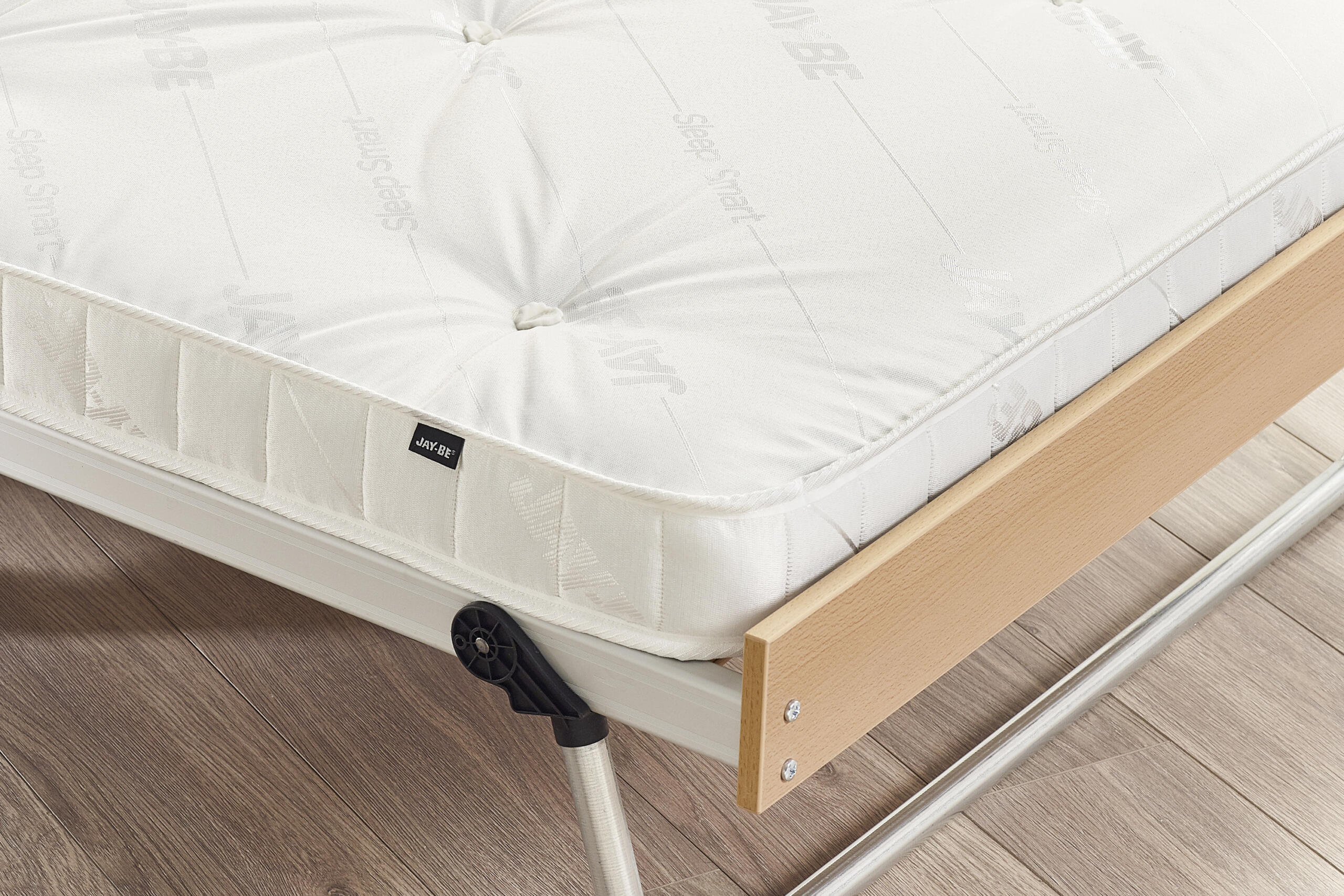 J-Bed Folding Bed with Anti-Allergy Micro e-Pocket Sprung Mattress - Single