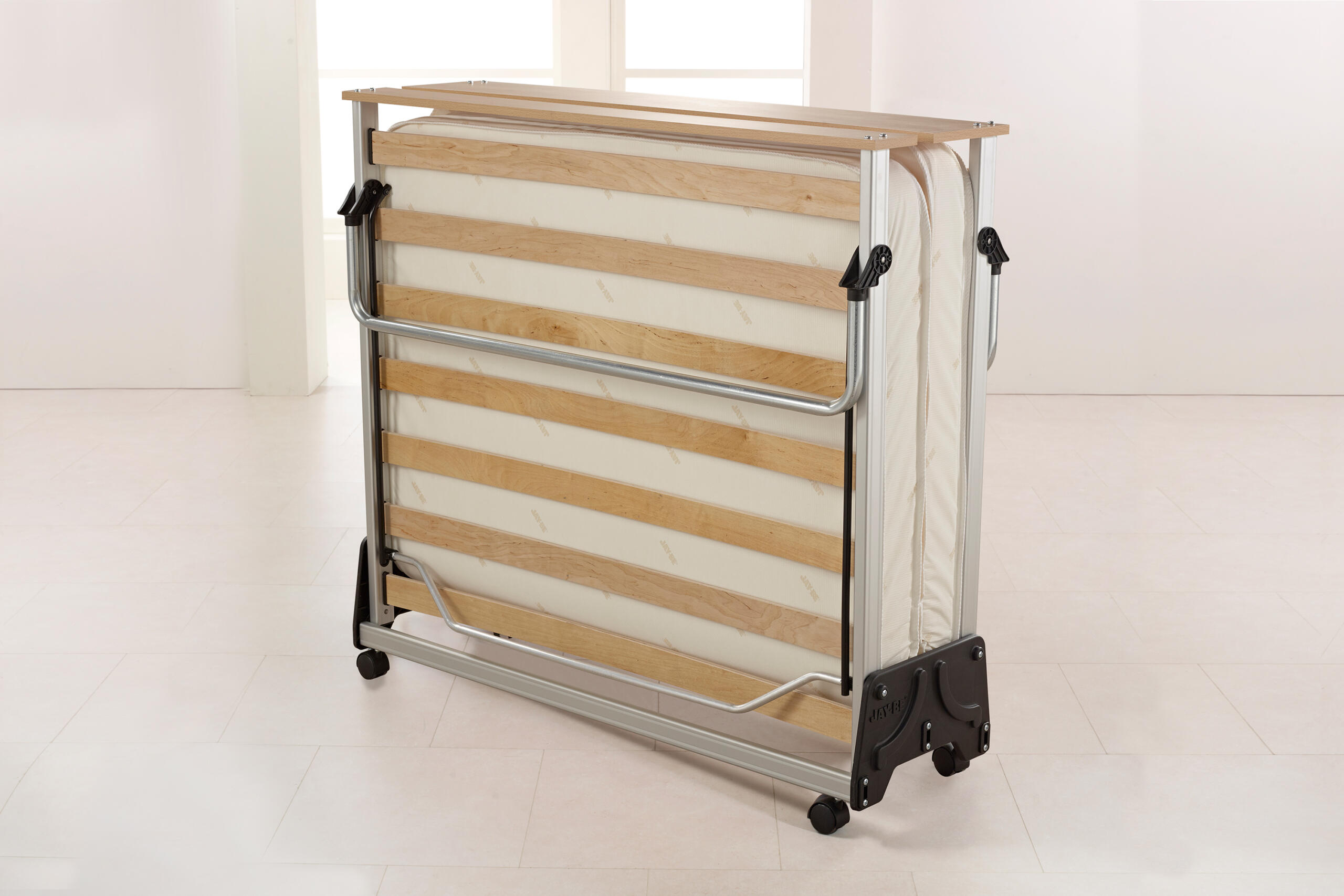 J-Bed Folding Bed with Performance e-Fibre Mattress - Small Double