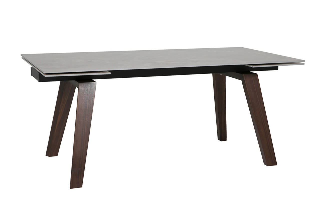 Axton Extending Rectangle Dining Table in Latte