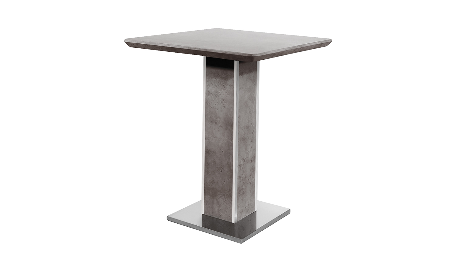 Beppe Bar Table - Light Grey Concrete Effect