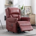 Sandringham Burgundy Leather Lift & Tilt Recliner (Dual Motor)