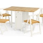 Savoy White & Light Oak Dining Set