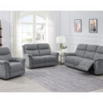 Faringdon 3 + 2 electric suite in grey