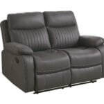 Barkley 2 Seater Manual Recliner in Dark Grey
