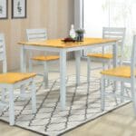 Tessa 4’ Grey & Oak Dining Set