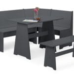 Newport Anthracite Corner Dining Set