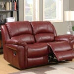 Farnham Leather Air 2 Seater Burgundy