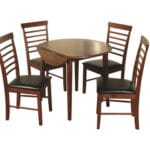 Hanover Round Dropleaf Dining Table (Dark)