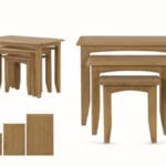 Kilkenny Oak Nest of 3 Tables