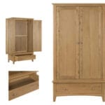 Kilkenny Oak 2 Door Wardrobe