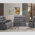 Savoy 3 + 2 Electric Suite in Grey
