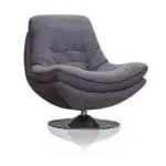 Emilio Dark Grey Swivel Chair