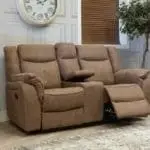 Brooklyn Hazel 2 Seater Recliner Console