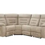 Wilbur Latte Corner Group Manual Recliner