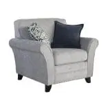 Pippa 1 Seater Sofa Silver