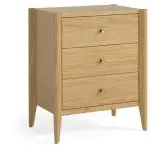 Paris Natural Oak 3 Drawer Bedside