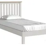 Modern Country Stone Grey 3’ Slatted Low Foot End Bed