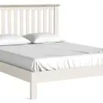 Modern Country Coconut White 5’ Slatted Low Foot End Bed