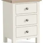 Modern Country Coconut White Bedside